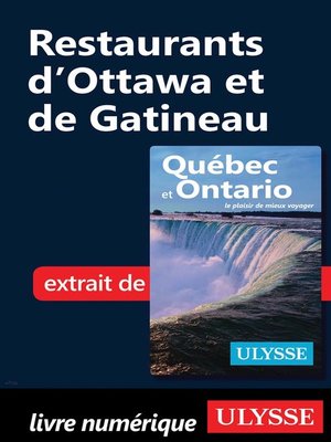 cover image of Restaurants d'Ottawa et de Gatineau